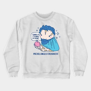 Michelangelo Boarroti Funny Animal pun Crewneck Sweatshirt